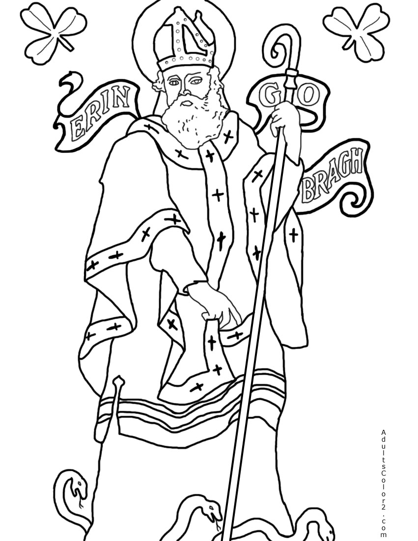 St patricks day coloring page