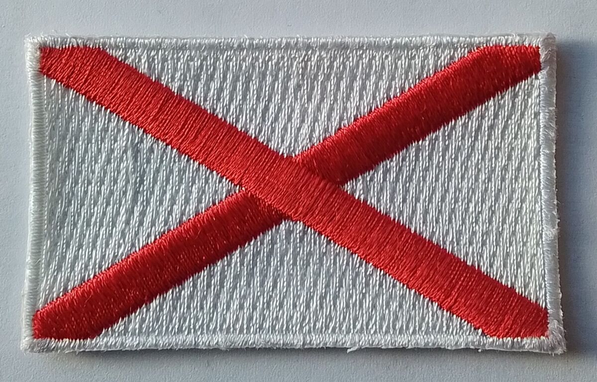 Ireland flag patch embroidered badge ironsew on cm x cm st patrick saltire