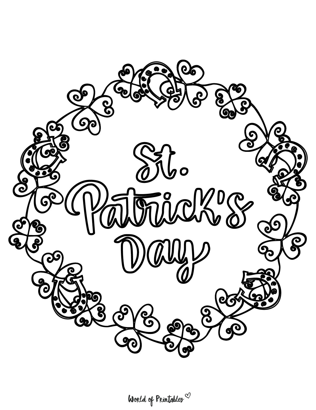 St patricks day coloring pages