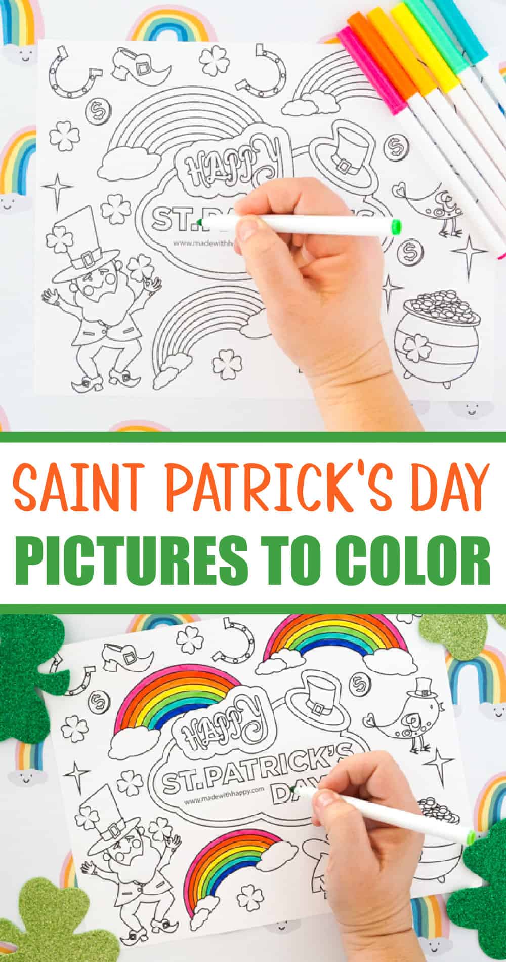 Free saint patricks day pictures to color