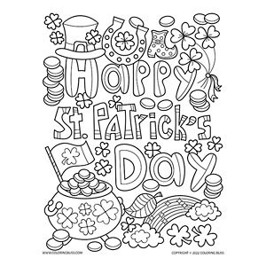 St patricks day coloring pages â celebrate with creativity