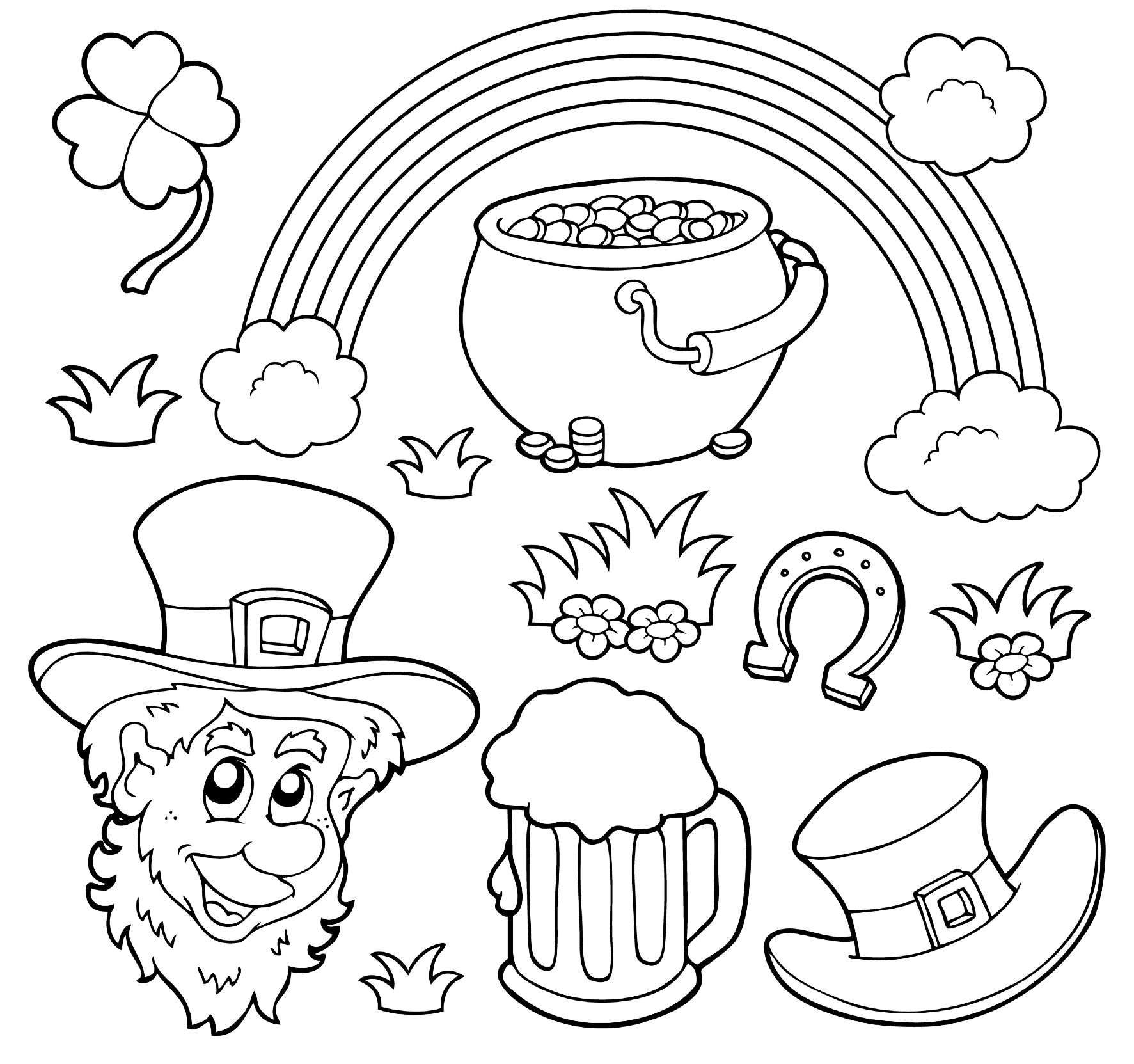 Saint patricks day coloring pages