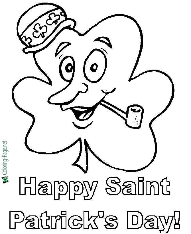 St patricks day coloring pages