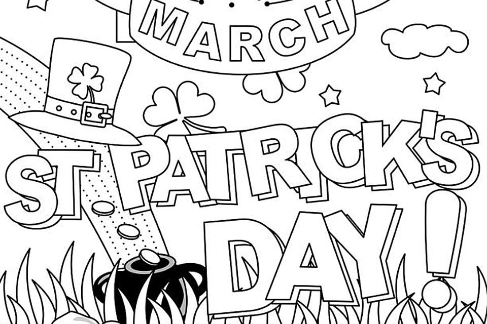 St patricks day coloring pages free printable coloring pages of shamrocks leprechauns more printables mom