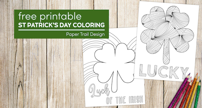 Free printable st patricks day coloring sheets