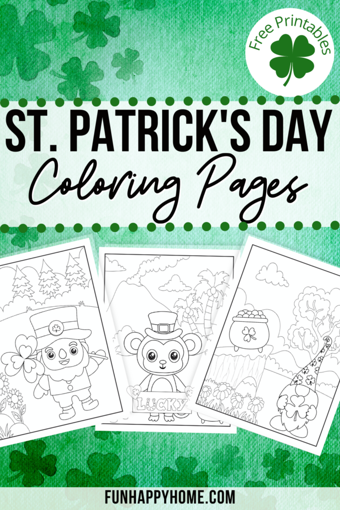 Cute printable st patricks day coloring pages