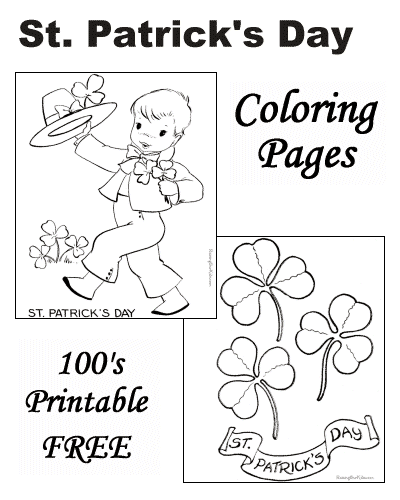 St patricks day coloring pages