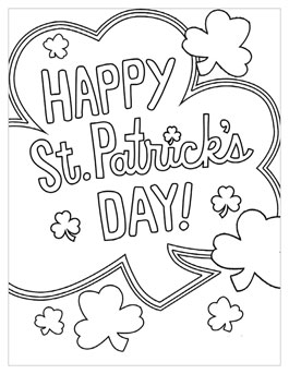 St patricks day coloring pages inspiration