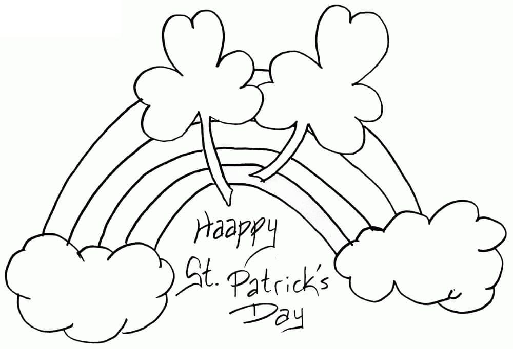 Free st patricks day coloring page