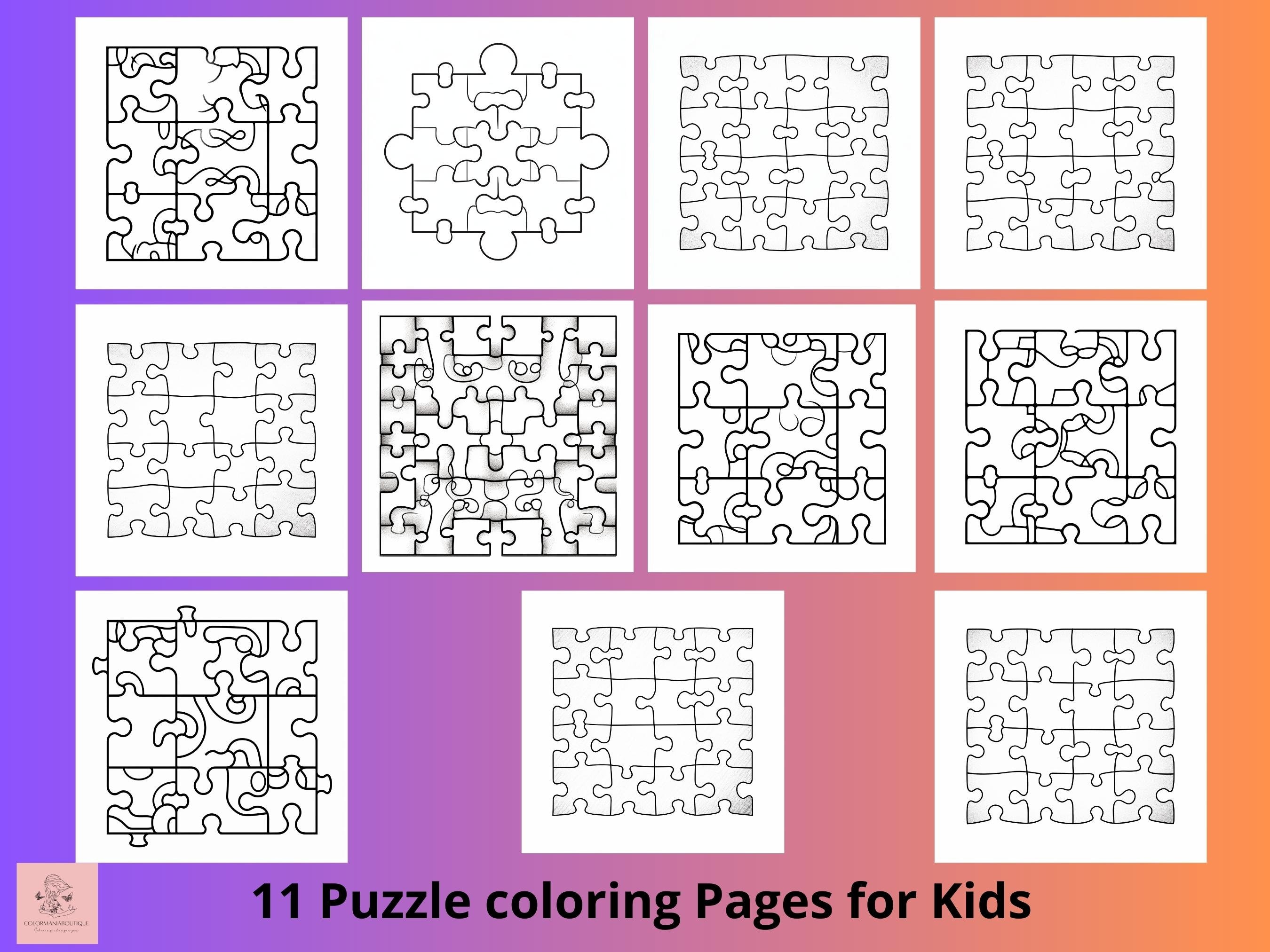 Puzzle for coloring