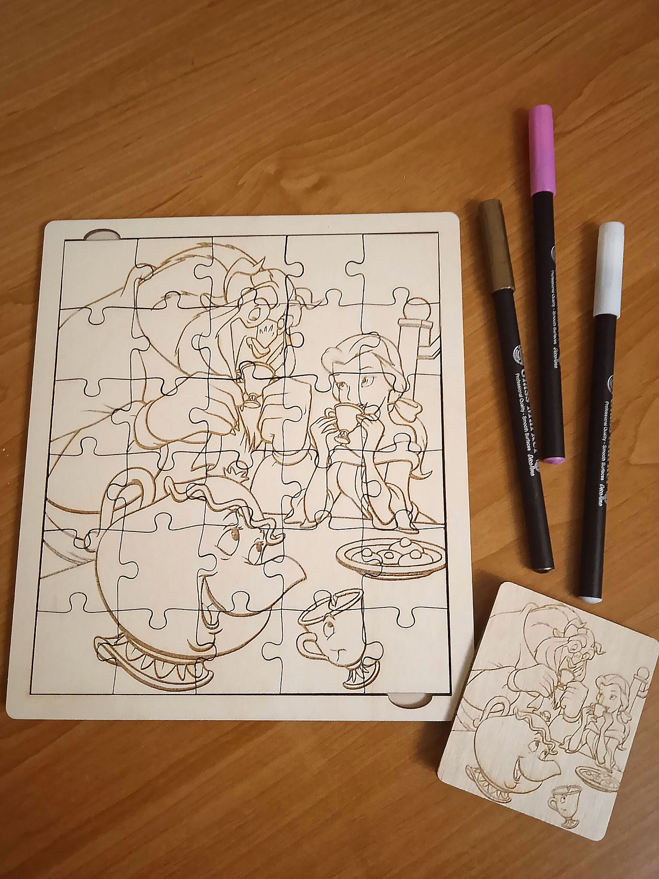 Puzzle for coloring