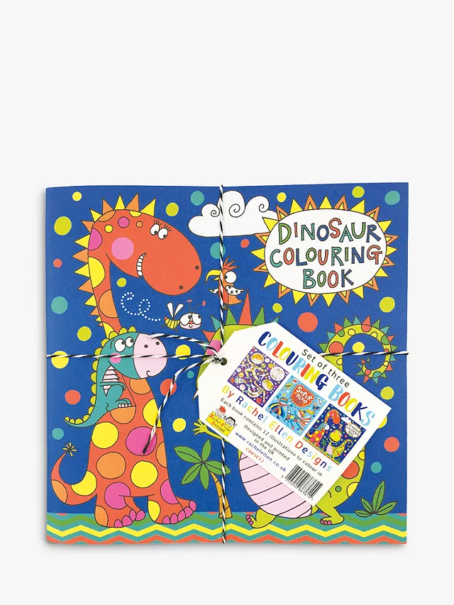 Rachel ellen dinosaur space super hero colouring books