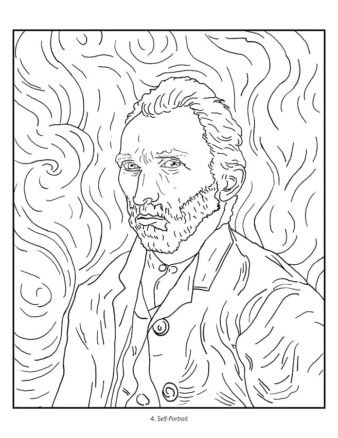 Vincent van gogh coloring book â bird in hand