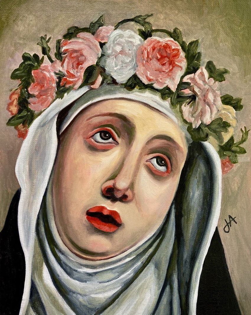 Saint rose paintings by jane adrianson