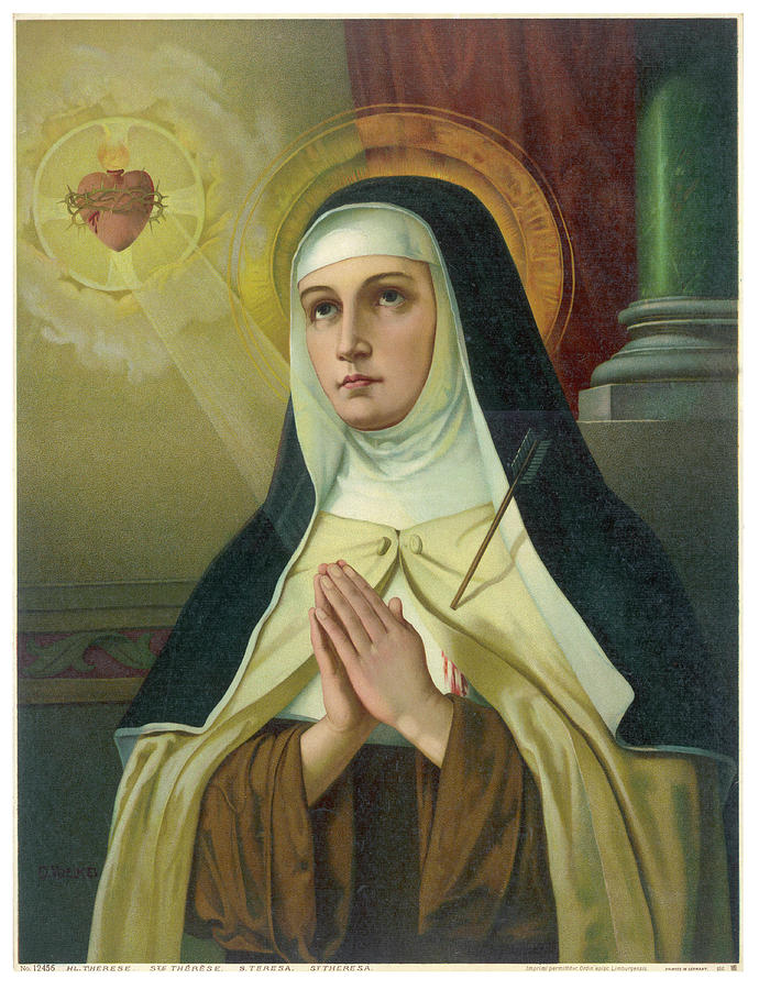 Saint teresa of avila depicted drawing by mary evans picture library