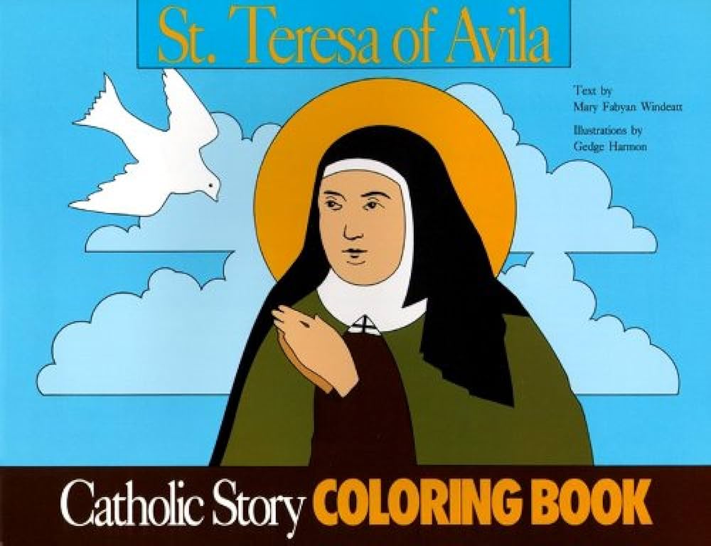 St teresa of avila coloring book a catholic story coloring book windeatt harmon gedge books