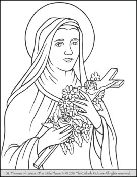 Popular catholic saint coloring pages by thecatholickid tpt