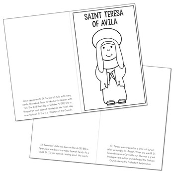 Saint teresa of avila l mini book in formats catholic resource