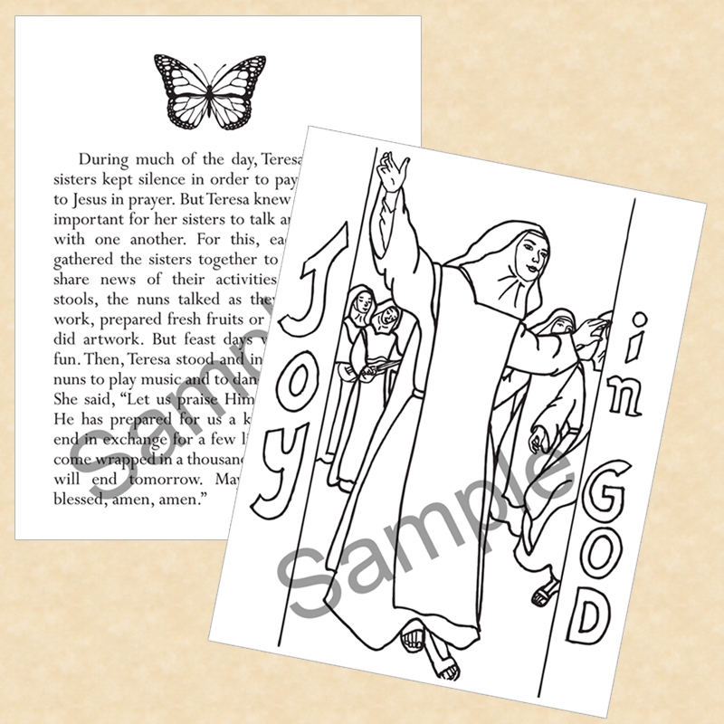 St teresa of avila teaches us friendship with jesus coloring book