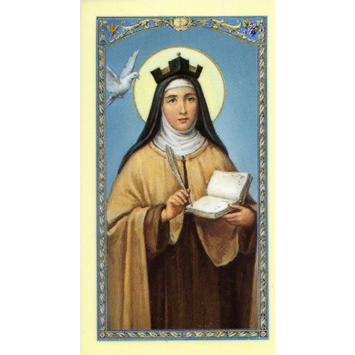 St teresa laminated prayer card the catholic pany