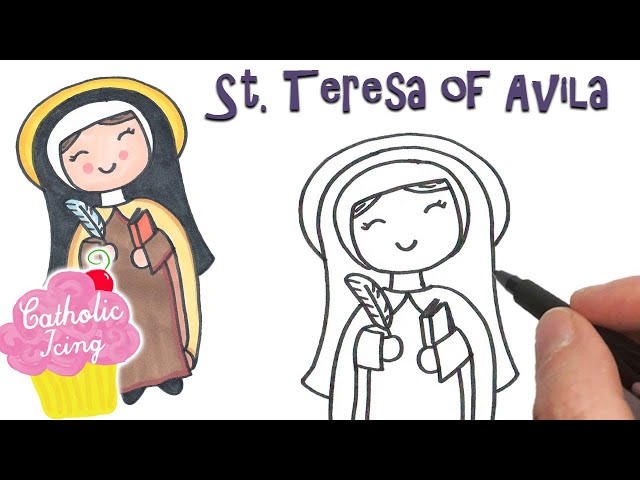 How to draw st teresa of avila