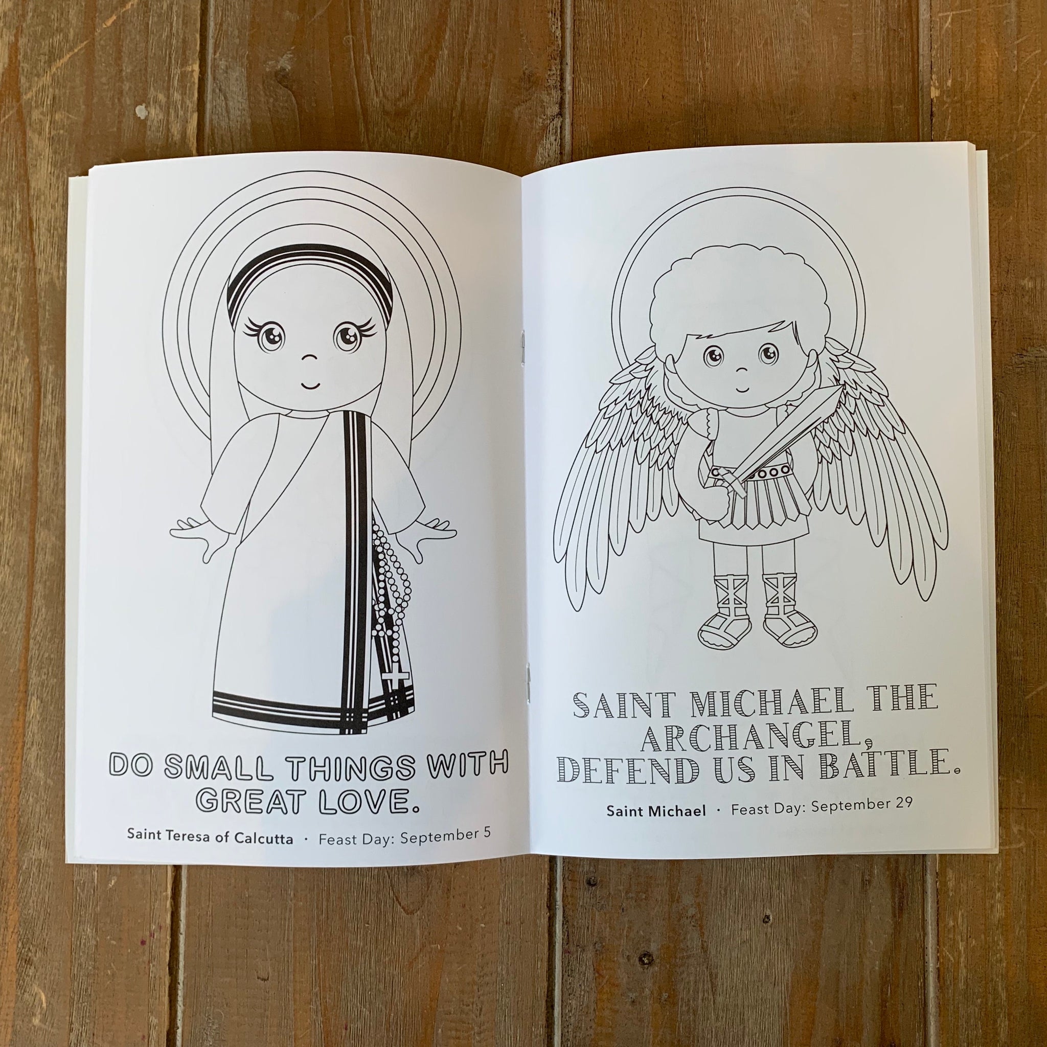 Catholic saints coloring book catholic coloring book gift saint colo â meyer market designs