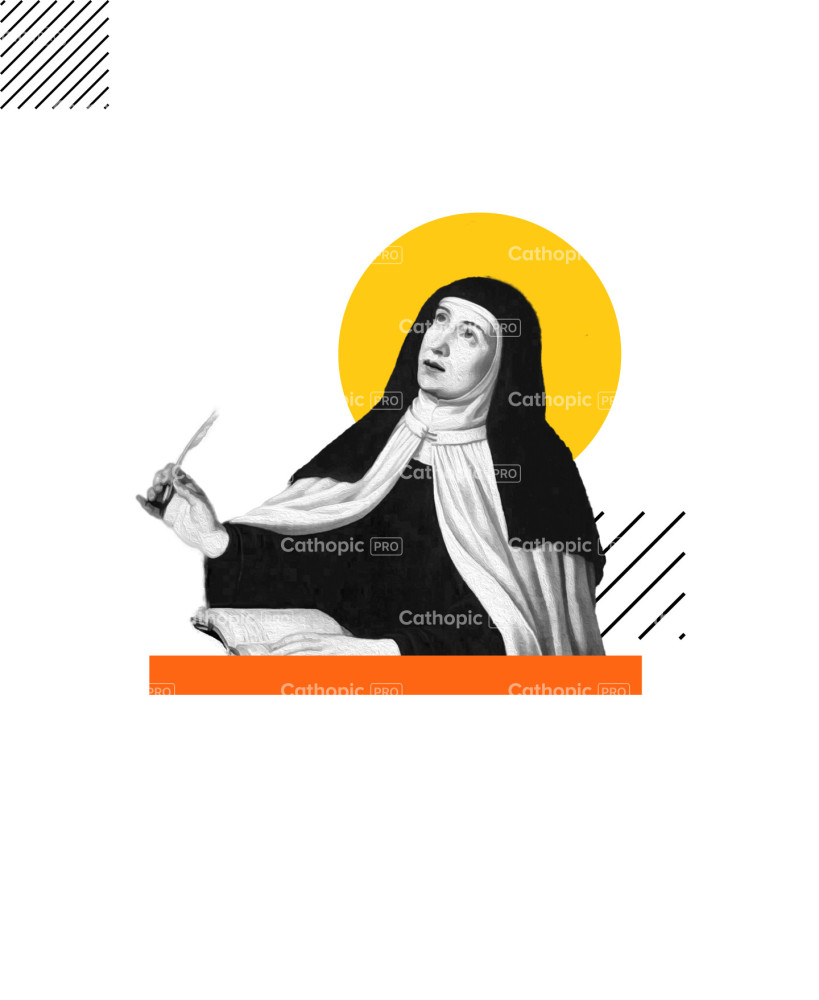 Saint teresa of avila graphic design â