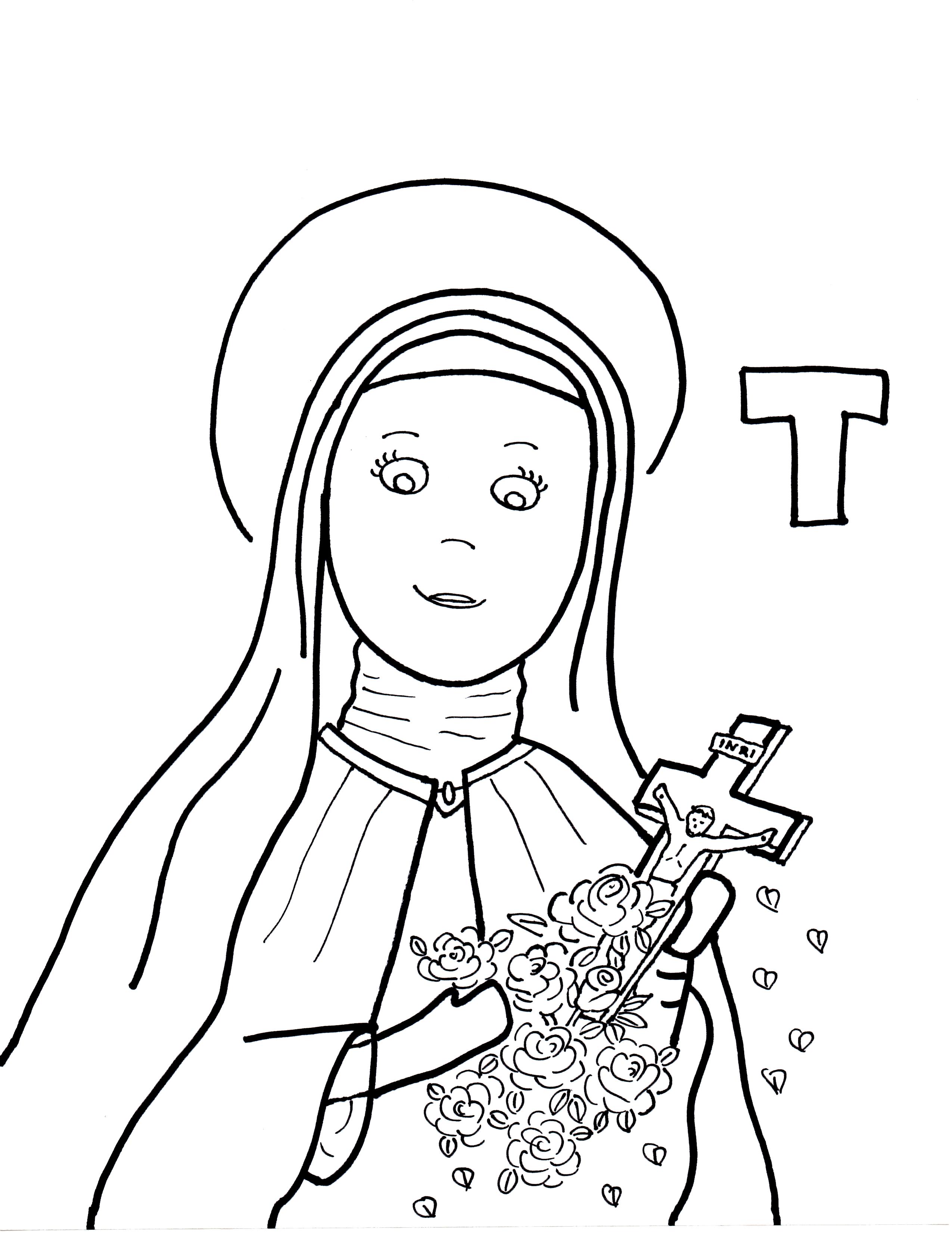 Coloring pages saints to color page