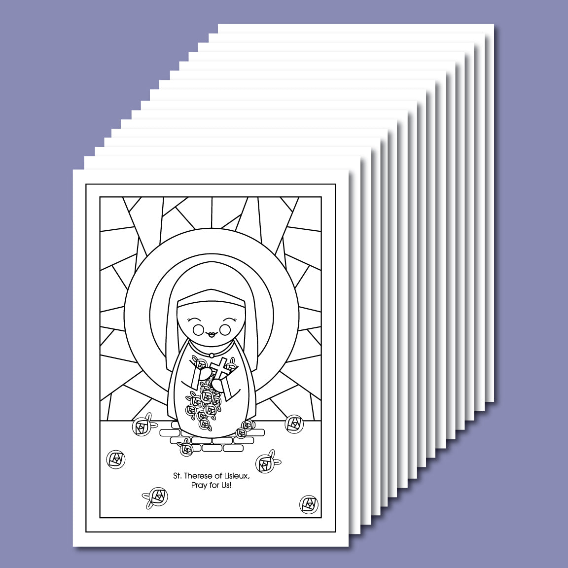 October saints coloring sheets