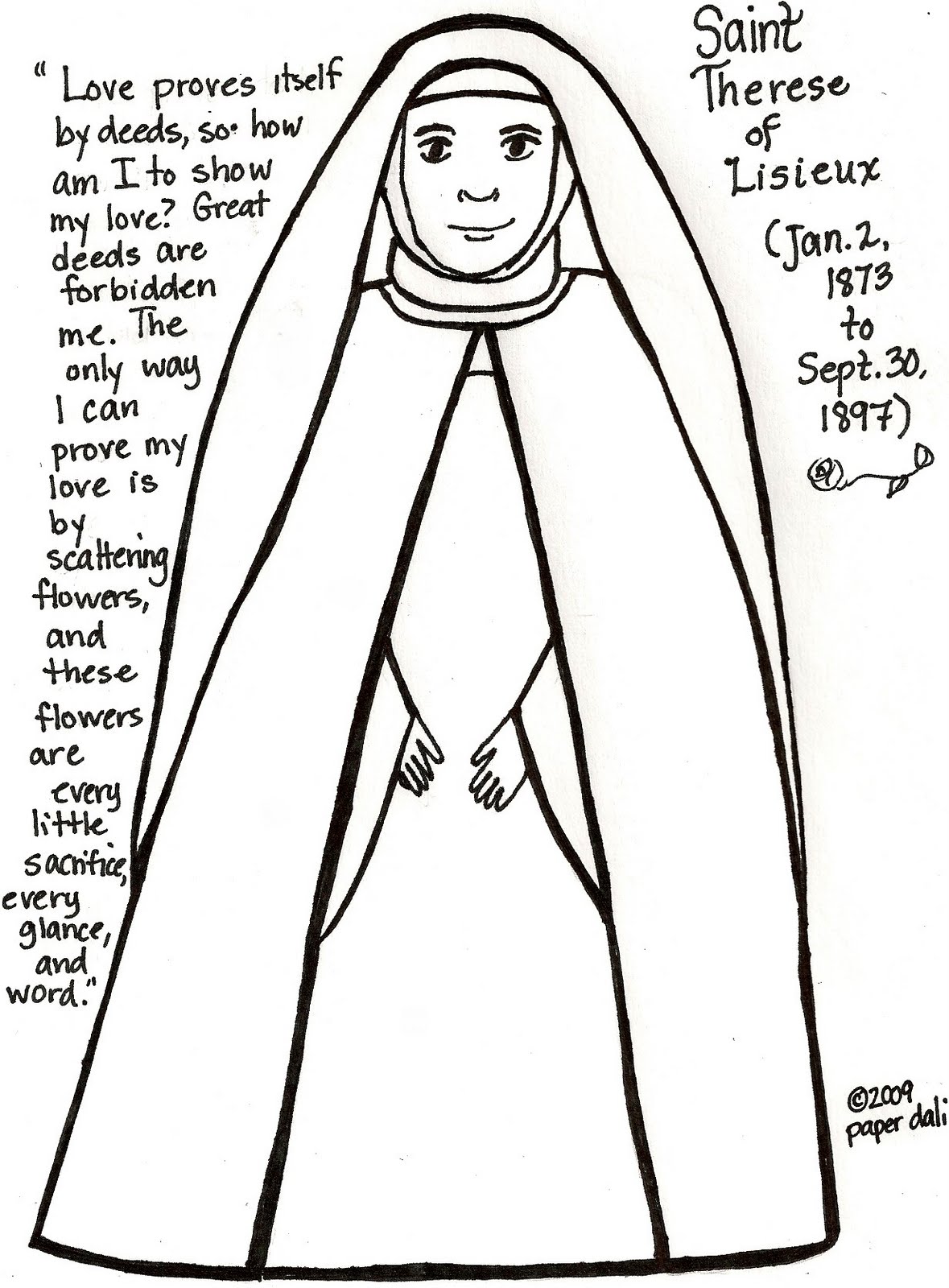 Saints coloring pages