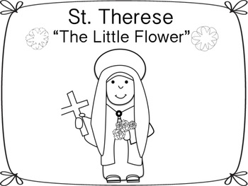 St therese of lisieux the little flower by miss ps prek pups tpt