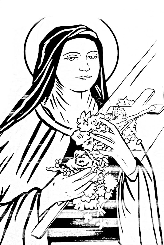 Coloring pages st therese of the child jesus coloring pages