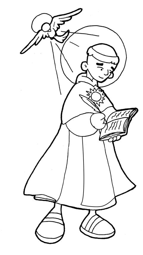 Pin de deirdre en catholic coloring pages for kids to colour santo tomas de aquino dibujos pãginas para colorear