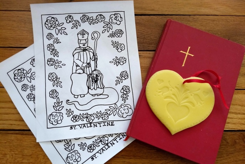 St valentine coloring page the homely hours