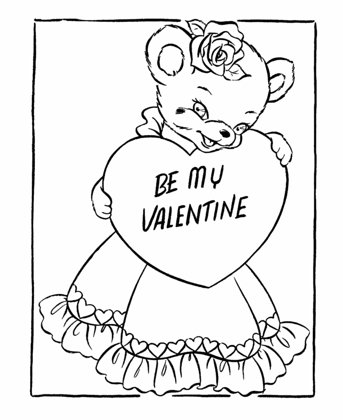 Bluebonkers free printable valentines day coloring page sheets