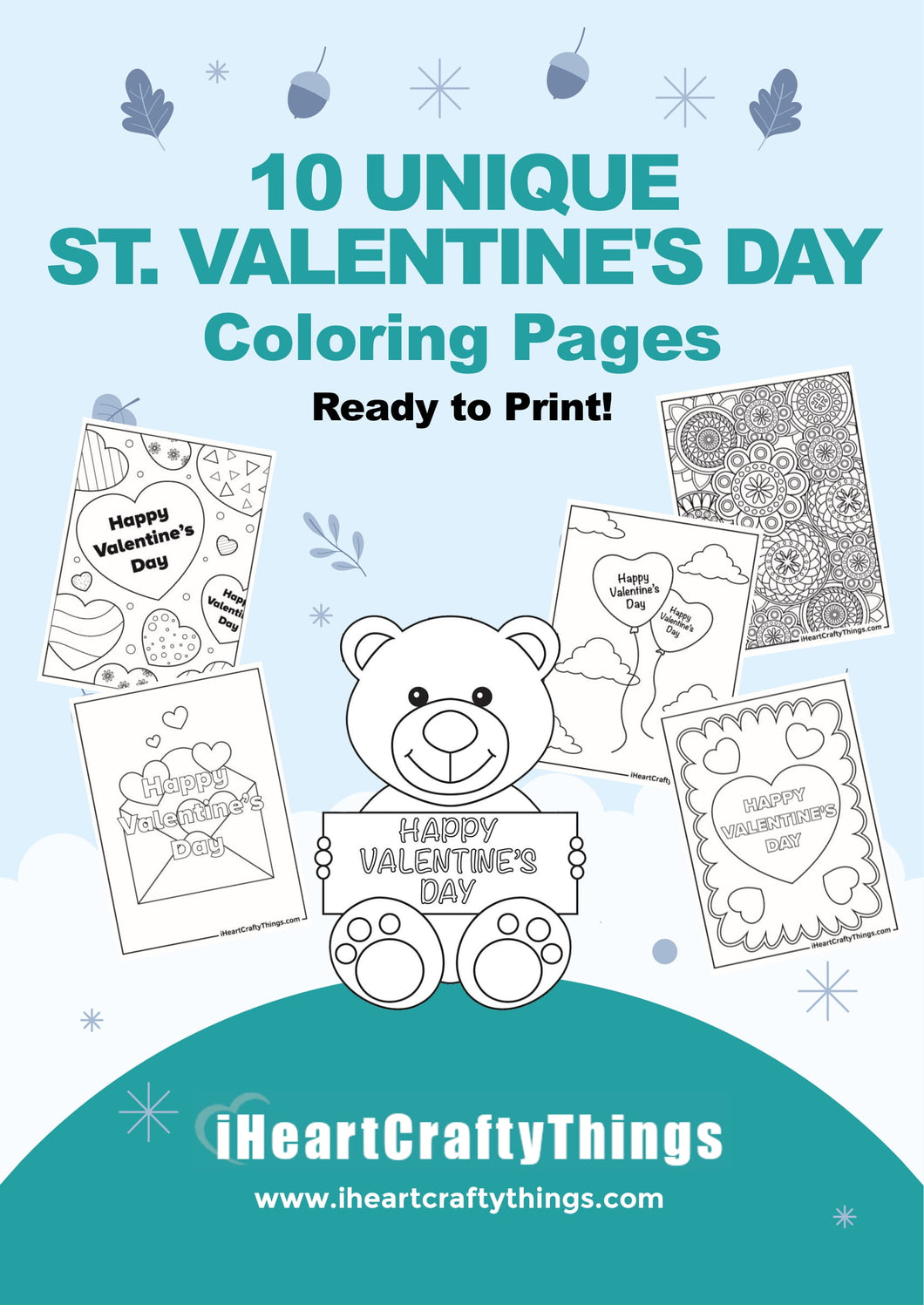Valentines coloring pages â i heart crafty things