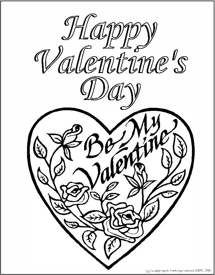 Be my valentine coloring page lessons worksheets and activities