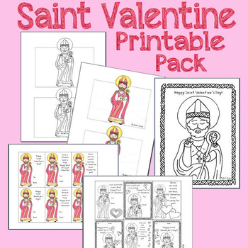 St valentines day printable pack craft coloring pages valentines and more