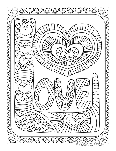 Free printable valentines day coloring pages