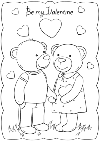 Valentines day coloring pages for free