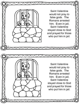 St valentine booklet and coloring page by raising up saints tpt