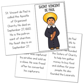 Saint vincent de paul l mini book in formats catholic resource