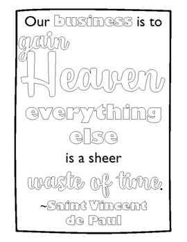 Last things death judgement heaven hell coloring pages with saint quotes