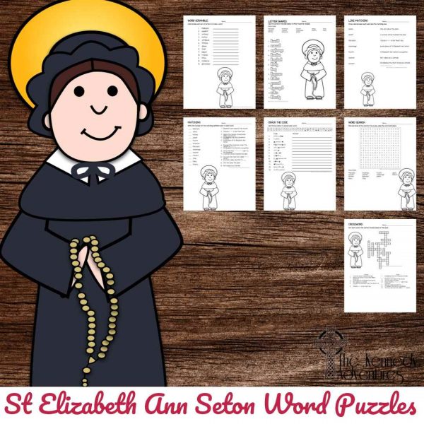 Catholic saint word puzzles â no prep activity â st vincent de paul