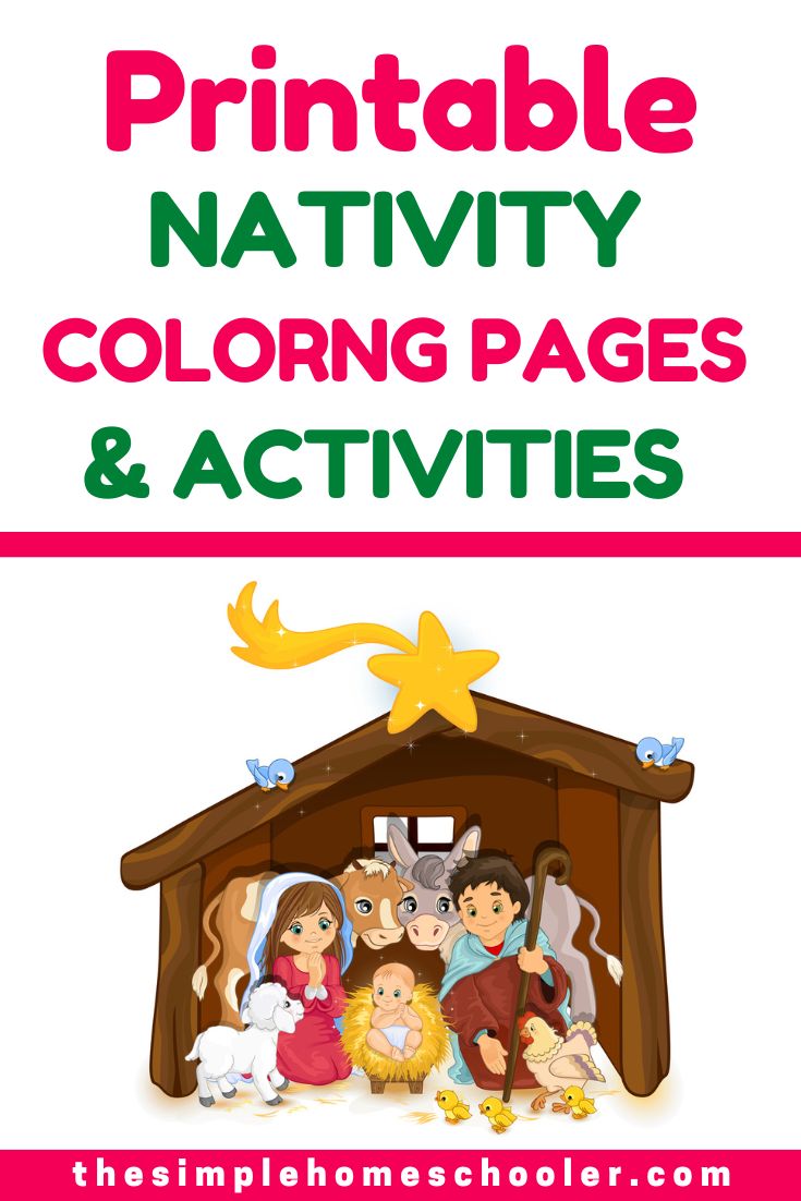 Free nativity coloring pages perfect printable christmas fun