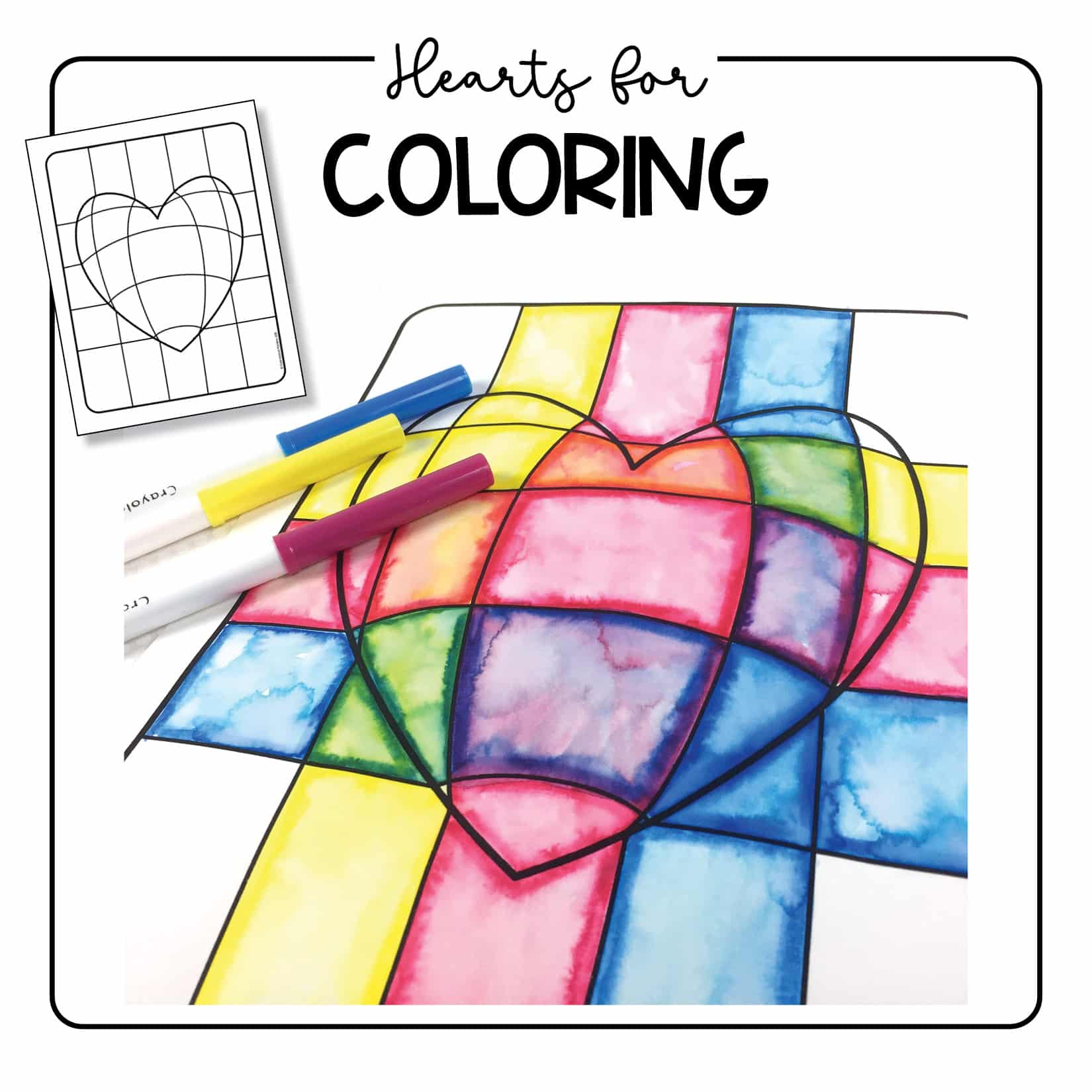 Heart coloring pages â valentines day coloring pages