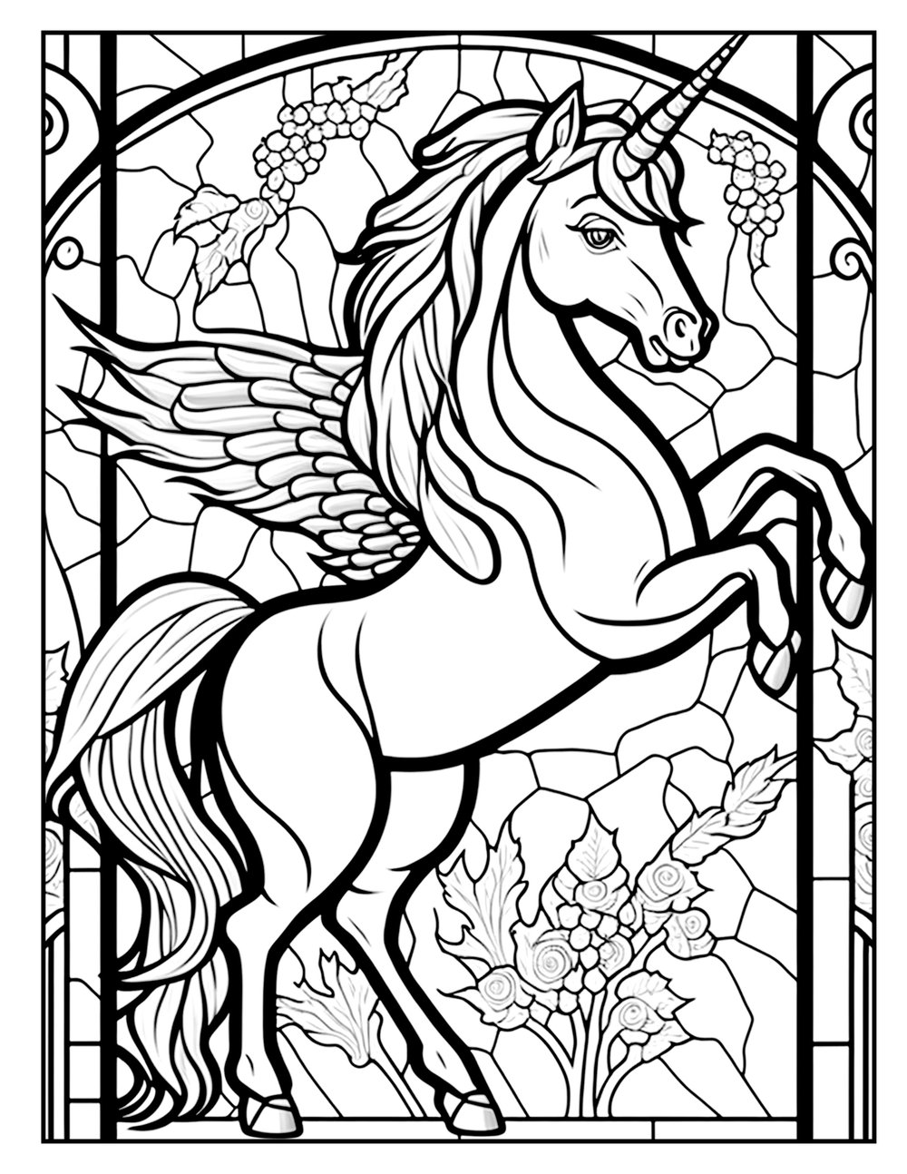Stained glass style coloring pages images â chris nelson