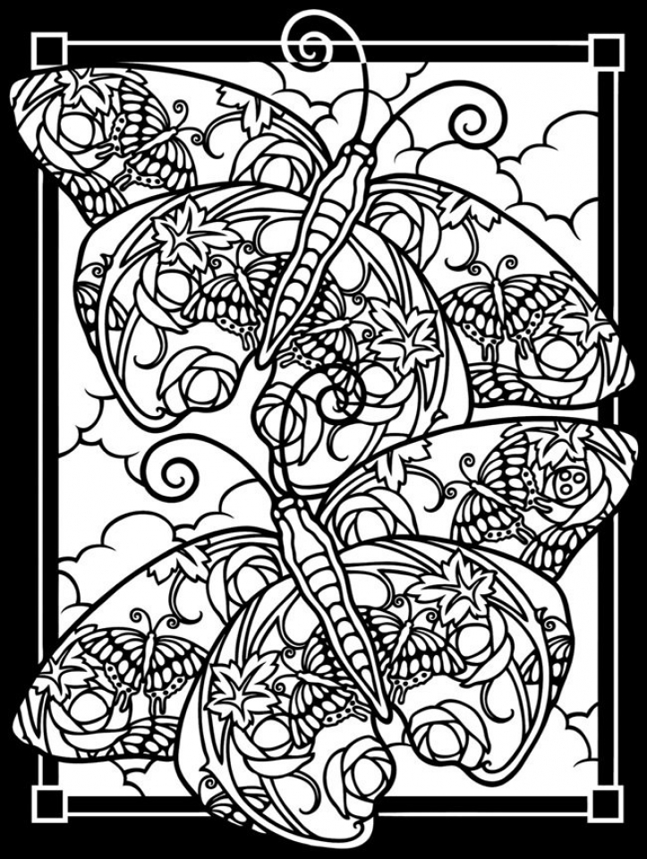 Free printable stained glass coloring pages