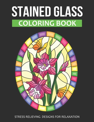 Stained glass coloring book stress relieving designs for relaxation color quest stained glass adult coloring book paperback murder by the book