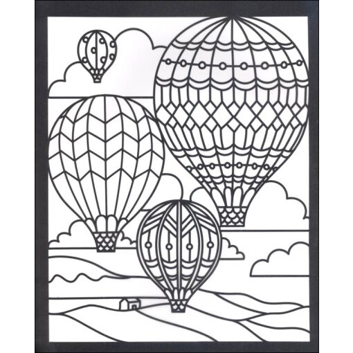 Stained glass coloring book